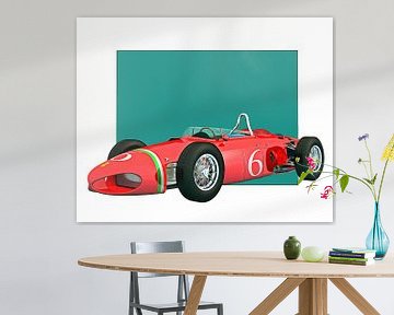 Classic car –  Oldtimer Ferrari 156 Shark Nose 1961 by Jan Keteleer