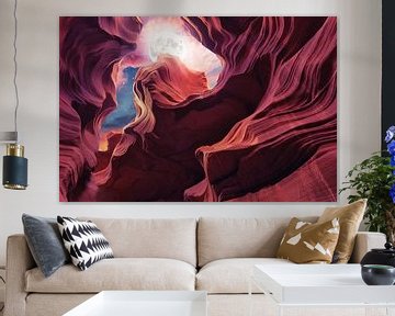 Grand Canyon avec Space & Full Moon Collage II sur ArtDesignWorks