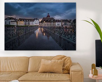 Lucerne: City Hall footbridge by Severin Pomsel