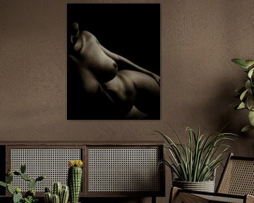 Nackte Frau - Nacktstudie von Veerle liegend von Jan Keteleer