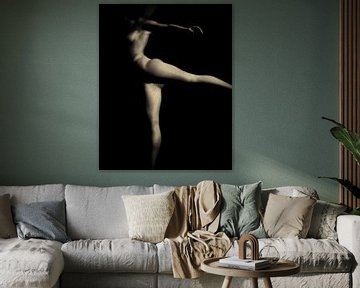 Nackte Frau - Studie von Veerle, die nackt tanzt von Jan Keteleer