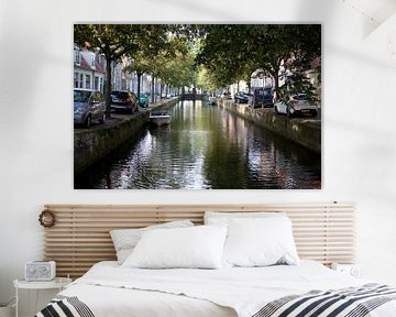 Canal in Enkhuizen by Kees van Dun