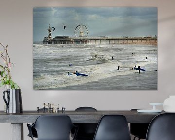 Beachfun at Scheveningen, Holland von Georges Hoeberechts