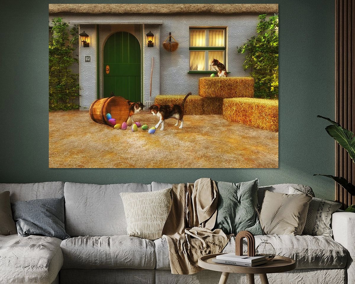 Example of the artwork in a room