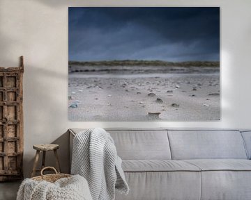 Onheilspellend schelpen strand von Matthijs Noordeloos