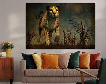 Dierenrijk – Cheetah  komt recht naar je toe tijdens de jacht