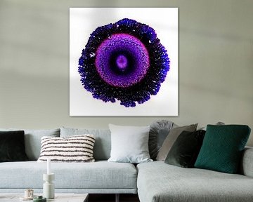 Alcohol inkt blue-purper agaat geode amethist