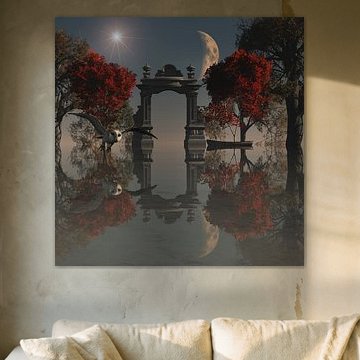 Tierreich  – Eulenjagd in einer surrealen Landschaft