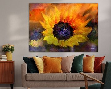 Sunflower in Art by Vera Laake