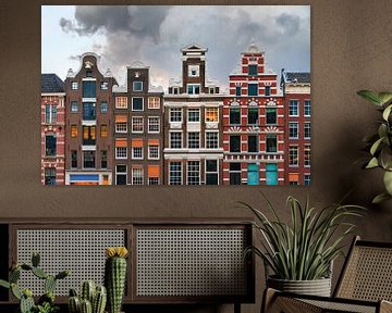 Grachtenpanden Amsterdam by Dennis van de Water