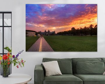 Museumplein Amsterdam zonsopkomst sur Dennis van de Water