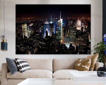 Manhattan by Night, New York von Maurice Moeliker