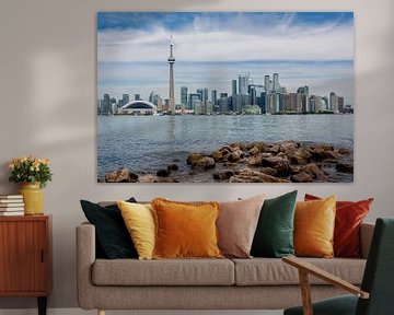 Toronto skyline across Lake Ontario by Stephan Neven