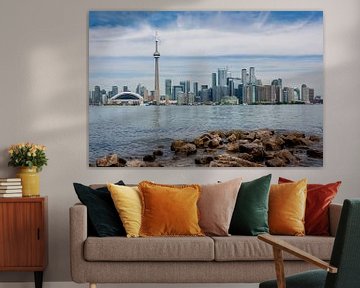 Skyline van Toronto met rotsen van Stephan Neven