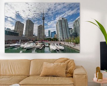 Haven van Toronto met CN Tower op de achtergrond by Stephan Neven