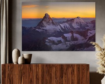 Matterhorn bij zonsondergang van Menno Boermans