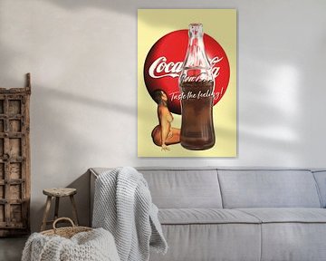 Pop Art - Coca Cola Taste the feeling van Jan Keteleer