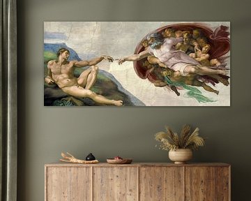 Schepping van Adam, Michelangelo