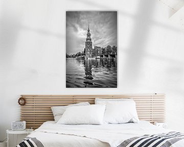 AMSTERDAM Montelbaanstoren | Monochroom van Melanie Viola