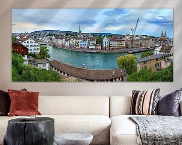 Zurich stadsgezicht panorama sur Dennis van de Water