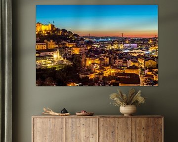 Evening over Lisbon by Bert Beckers