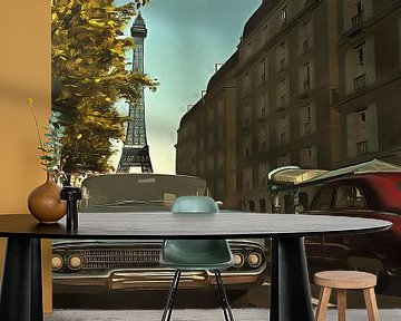Classic –  Retro American  oldtimers in Paris by Jan Keteleer