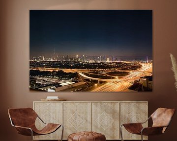 Dubai skyline van Olivier Peeters