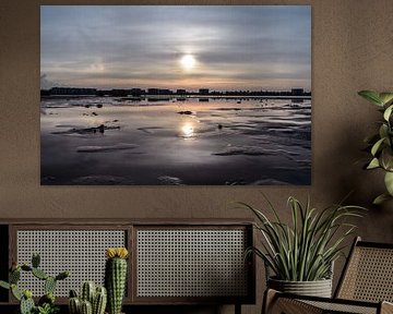 sunset at the beach by Kim de Been