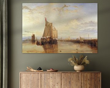 Dort of Dordrecht: De Dortse pakketboot van Rotterdam bij windstilte, Joseph Mallord William Turner