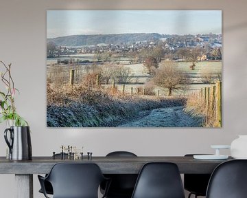 Winters landschap in Zuid-Limburg von John Kreukniet