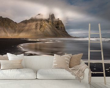 Vestrahorn, stately in the surf by Gerry van Roosmalen