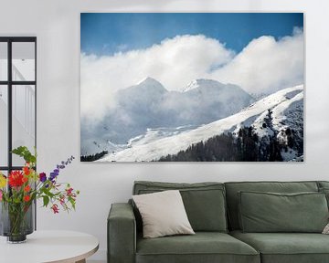 Sneeuw in de bergen, Davos van Erik Snoey