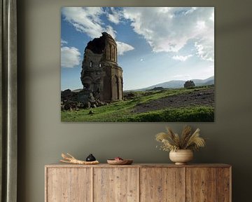 Remains of an old church in the old Armenian capital Ani sur Anne Hana