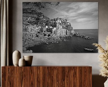 Uitzicht op Monarola, Cinque Terre in Italie van Jasper van de Gein Photography