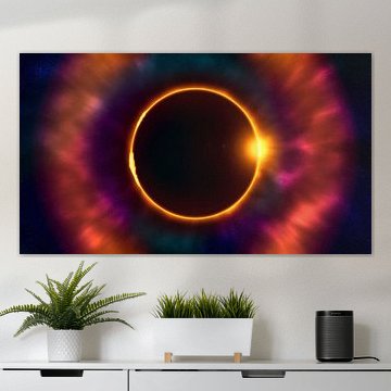 Total solar eclipse deep in space
