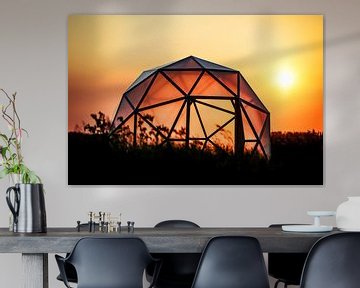 Geodome in zonsondergang sur Wybrich Warns