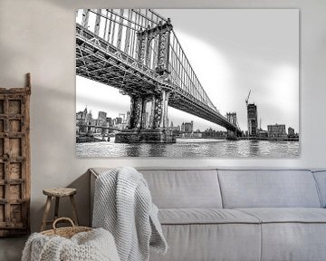 Manhattan Bridge New York sur Rene Ladenius Digital Art