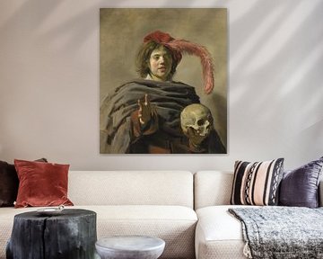 Jonge man met een schedel, Frans Hals