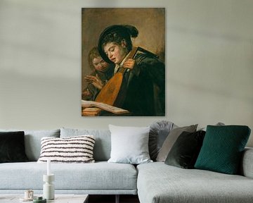 Zwei musizierende Knaben, Frans Hals