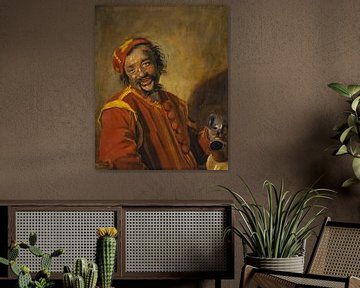 Homme souriant avec une cruche, Frans Hals