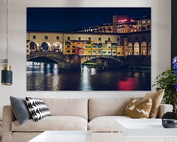 Florenz - Ponte Vecchio bei Nacht von Alexander Voss