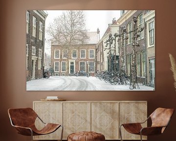 Leiden in de sneeuw van Dirk van Egmond
