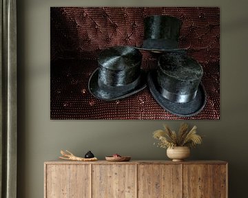 Oude hoeden in rijtuig van Wybrich Warns