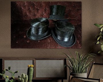Oude hoeden in rijtuig van Wybrich Warns