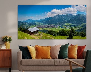 Panorama over Oberstdorf by Walter G. Allgöwer