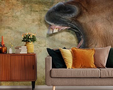 Paard aan de muur 3 by Wybrich Warns