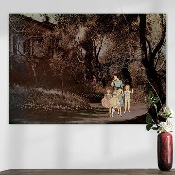 Playing in the front garden