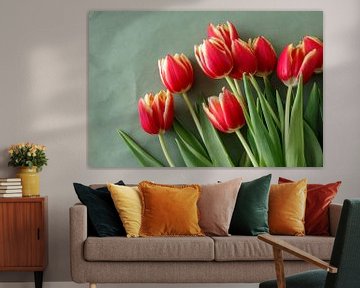 Rode tulpen by Ester Dammers