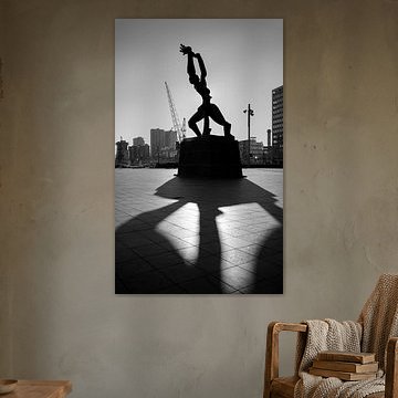 The devastated city of Rotterdam by Rob van der Teen