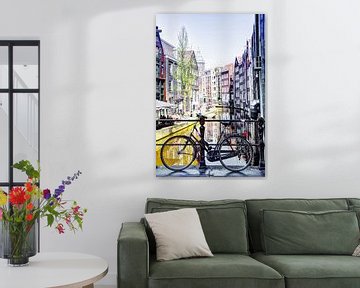 Amsterdam Bicycle on Backside of Zeedijk, Kolkje from Spooksteeg by Hendrik-Jan Kornelis